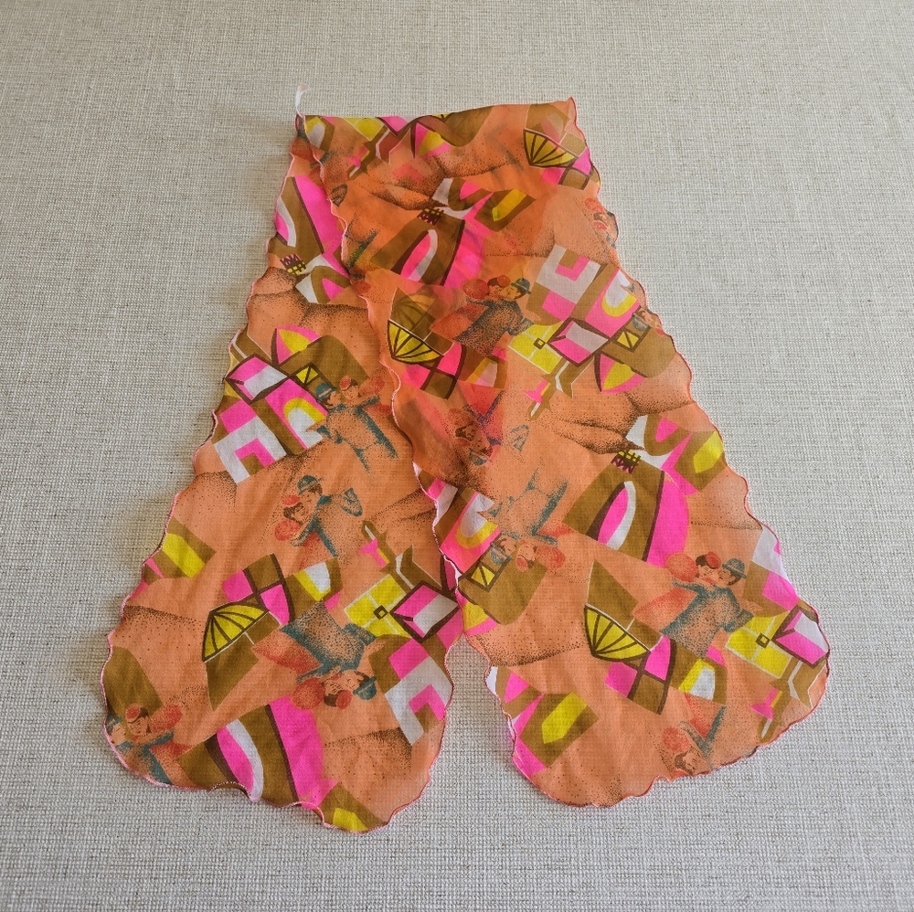 Vintage multicolored scarf accessories